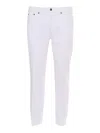 Dondup Carrot Leg Jeans In Durable Cotton Drill In White