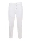 Dondup Koons Trousers In White