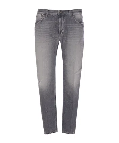 Dondup Jeans With Belt Loops In Gray