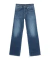 Dondup Fade-dyeing Patchwork Jeans Pants In Blue