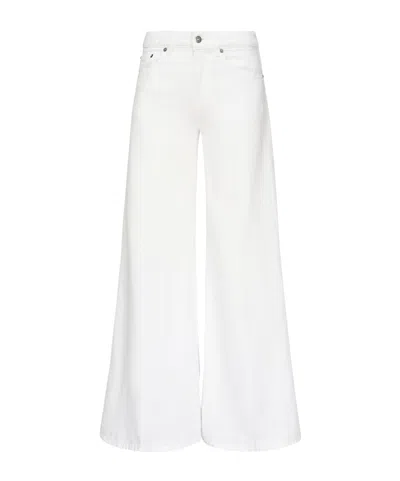 Dondup Jeans With Belt Loops In White