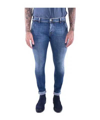 Dondup Jeans With Belt Loops In Blue