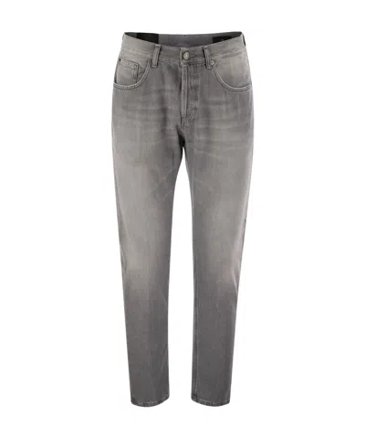 Dondup Jeans With Belt Loops In Grey
