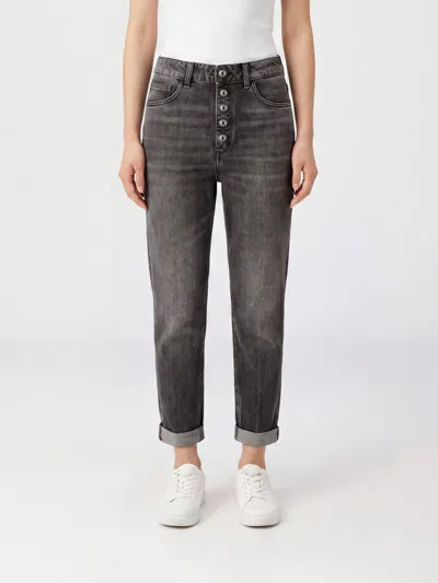 Dondup Jeans Woman Color Black In Gray
