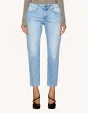 Dondup Classic Straight-leg  Denim Jeans With Subtle Stitching In Blue