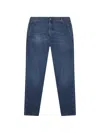 Dondup Belt Loop Jeans In Blue