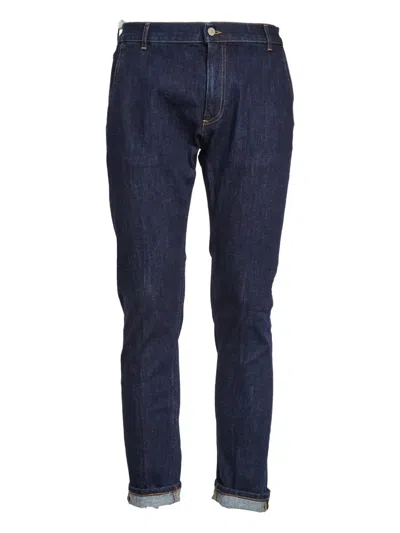 Dondup Jeff Slash-pocket Jeans In Blue