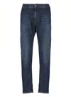 Dondup Straight Fit Cotton Trousers With Five Pockets In Animal Print