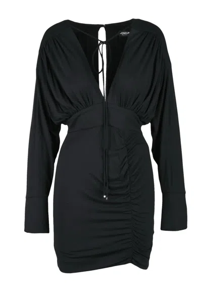 Dondup Jersey Dress Zip Raglan - Black