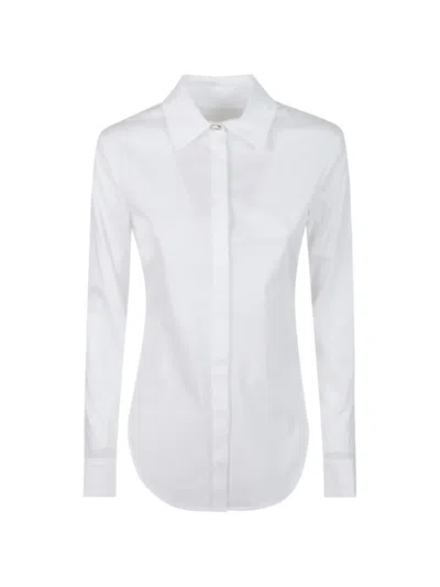 Dondup Jewelled-button Long-sleeve Shirt In White