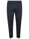 Dondup Gaubert Stretch Cotton Trousers In Blue