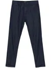 Dondup Joe Belted Turn-up Hem Trousers In Denim