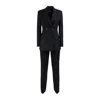 Dondup Black Wool Twill Suit In Black