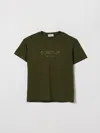 Dondup Kids Basic Cotton T-shirt In Green
