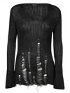 Dondup Knitted Sweatshirt In Black