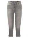 Dondup Koons - Loose Cotton Jeans In Grey