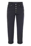 Dondup Koons - Loose-fitting Jeans In Lyocell And Stretch Cotton In Blue