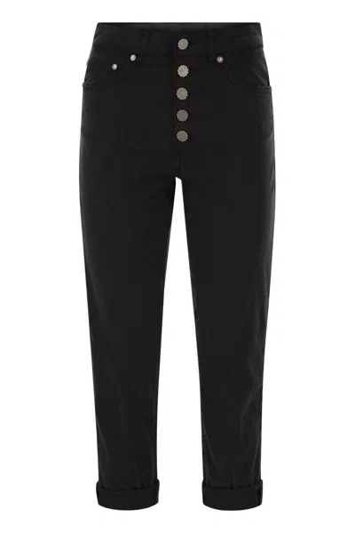 DONDUP DONDUP KOONS - LOOSE-FITTING JEANS IN LYOCELL AND STRETCH COTTON