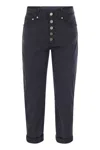Dondup Koons - Loose-fitting Jeans In Lyocell And Stretch Cotton In Blue