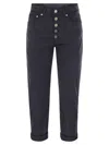 Dondup Koons - Loose-fitting Jeans In Lyocell And Stretch Cotton In Blue