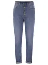 Dondup Koons Jewelled Five-pocket Jeans In Blue