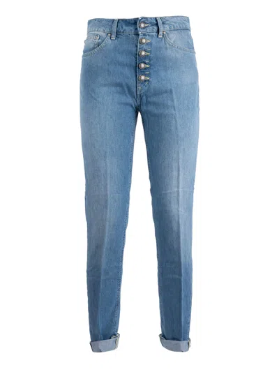 Dondup Koons 30 Inches Pants In Blue