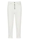 Dondup Koons Bull Stretch Jeans In Bianco