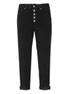 Dondup Black Nima Trousers In Black