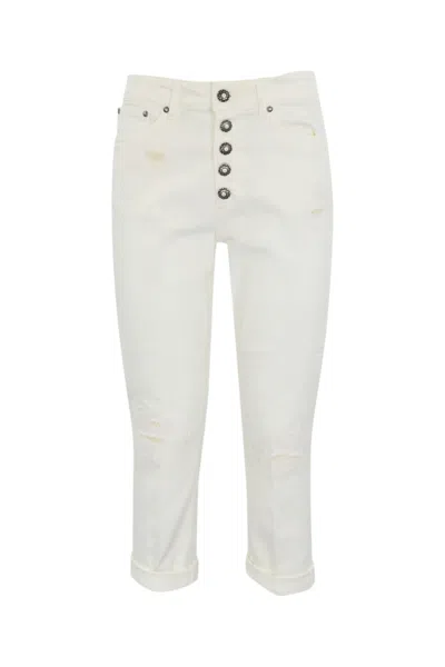 Dondup Koons Bull Stretch Jeans In White
