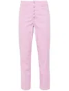 Dondup Koons Cropped Straight-leg Trousers In Pink