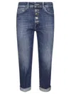 Dondup Buttoned Skinny Fit Jeans In Blue