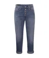 Dondup Buttoned Skinny Fit Jeans In Blue