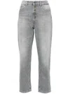 Dondup `koons Gioie` 5-pocket Pants In Gray