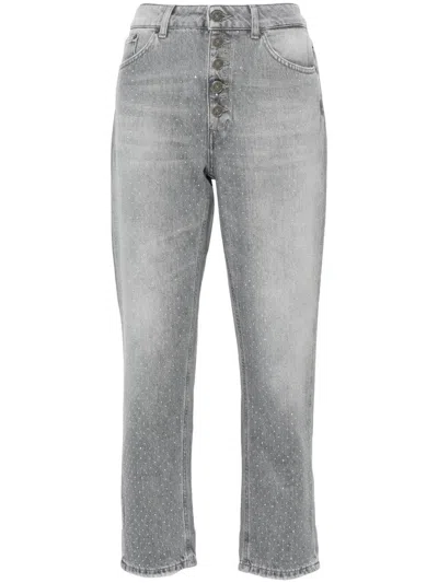 Dondup `koons Gioie` 5-pocket Pants In Gray