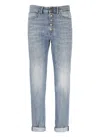 Dondup Koons Stud-embellished Jeans In Grey
