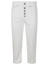 Dondup Jeans In Denim Mod.koons Gioiello In White