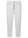 Dondup Jeans In Denim Mod.koons Gioiello In White