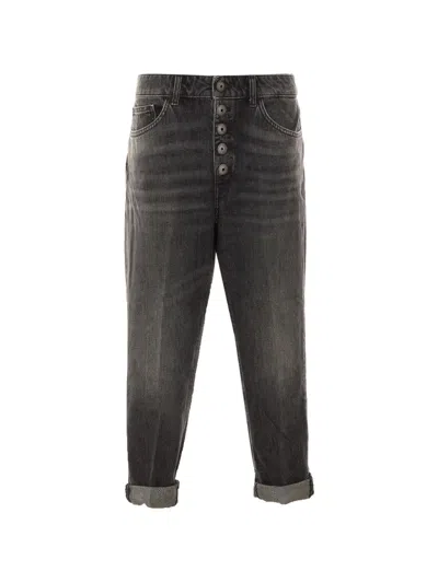 Dondup Koons Gioiello Jeans In Black