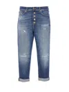 Dondup Koons Destroyed Effect Jeans In Denim