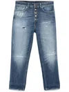 Dondup Trousers Featuring Distressed Effect And Rolled Cuffs
