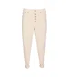 Dondup Button-fastening Patch-pocket Jeans In Gold