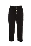 Dondup Woman Pants Black Size 31 Cotton, Elastomultiester, Elastane In Black