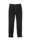 Dondup Black Nima Trousers In Black