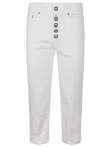 Dondup Jeans In Denim Mod.koons Gioiello In White