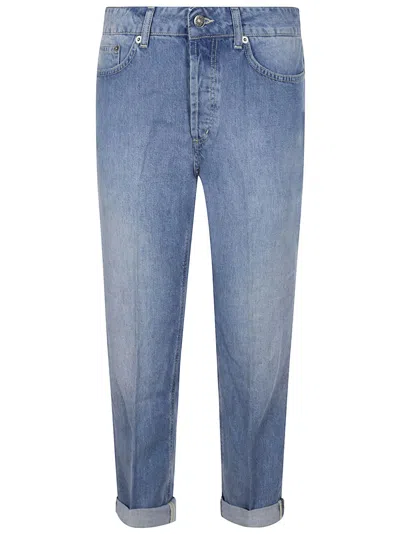 Dondup Folded-hem Jeans In Blue