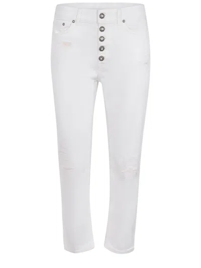 Dondup "koons" Jeans Made Of Denim. In White