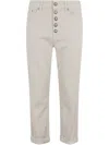 Dondup Koons - Loose-fit Fleece Trousers In White