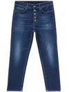 Dondup Gioiello Trousers With Back Pockets And Belt Loops In Blue
