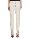 Dondup Cropped Cotton-blend Denim Jeans With Button Detailing