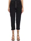 Dondup Woman Pants Black Size 31 Cotton, Elastomultiester, Elastane